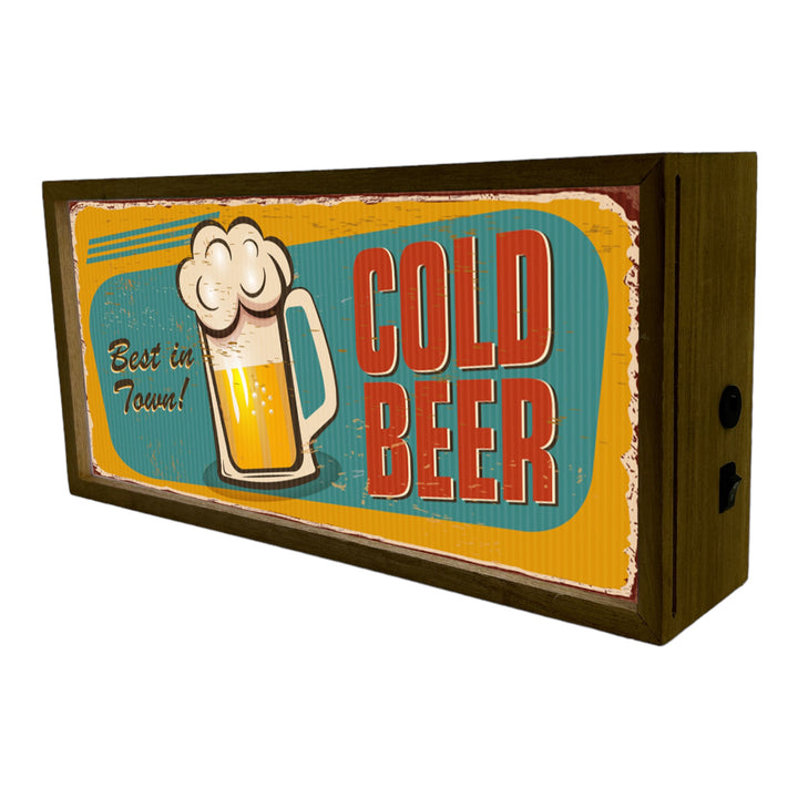 Light Box Home Cold Beer Best In Town Additional 3