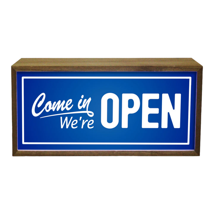 Light Box Come In We're Open Sign Additional 1