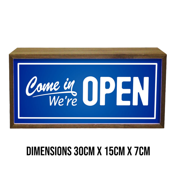 Light Box Come In We're Open Sign Additional 4