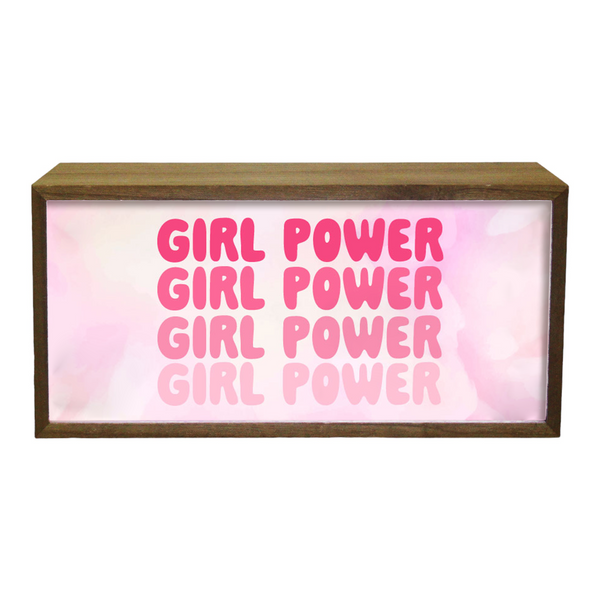 Light Box Girl's Room Girl Power