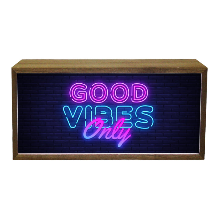 Light Box Home Good Vibes Only Additional 1