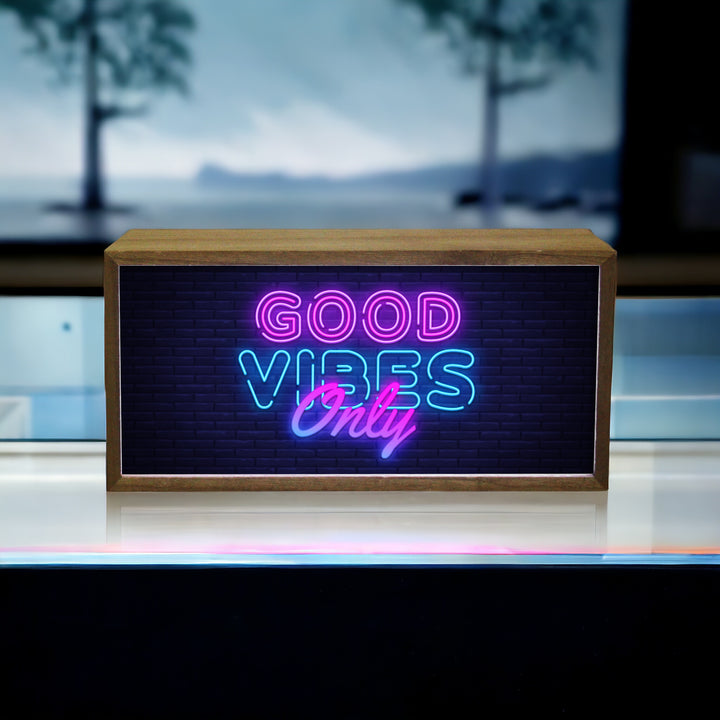 Light Box Home Good Vibes Only Additional 3