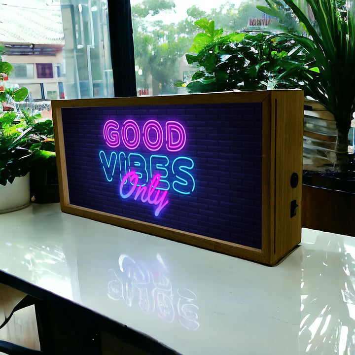 Light Box Home Good Vibes Only Additional 4