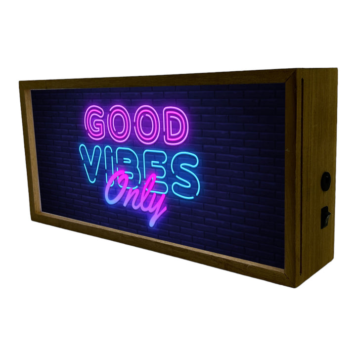 Light Box Home Good Vibes Only Additional 2