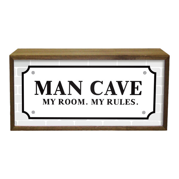 Light Box For Him  Man Cave My Room My Rules