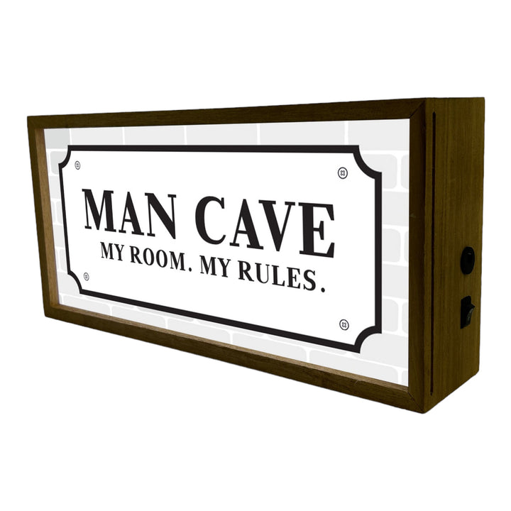 Light Box For Him  Man Cave My Room My Rules Additional 2