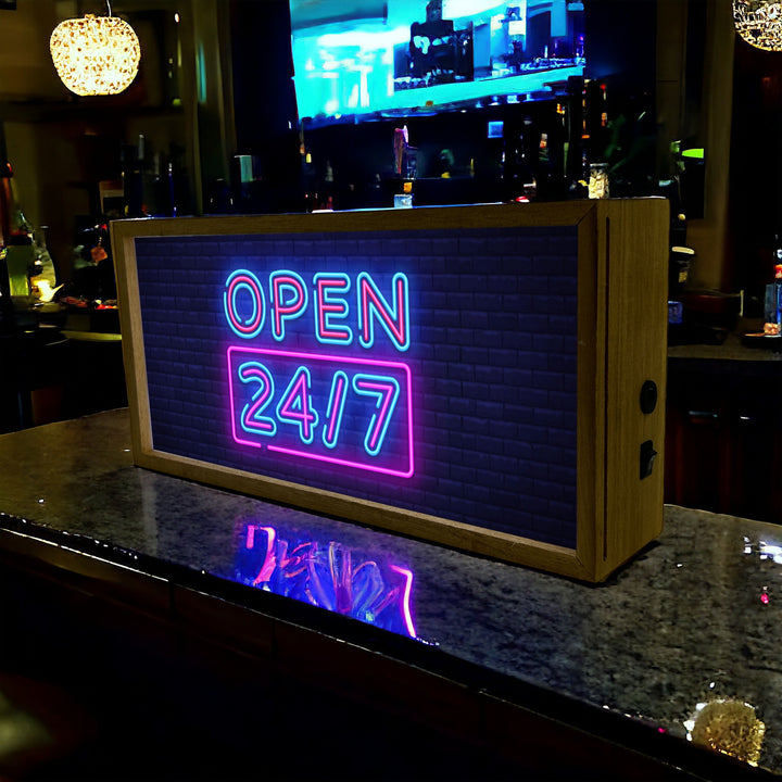 Light Box Open 247 Neon Sign Additional 4