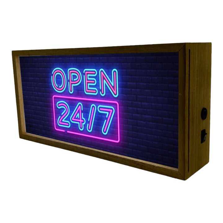 Light Box Open 247 Neon Sign Additional 2