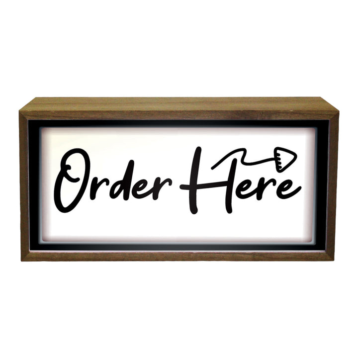 Light Box Order Here Sign Additional 4