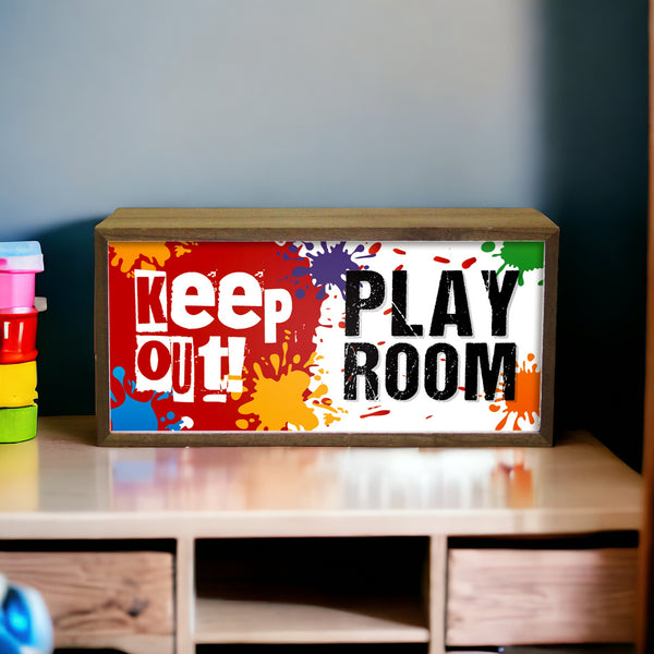 Light Box Kid's Room Keep Out Play Room