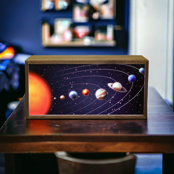 Light Box Night Light Solar System