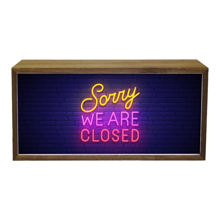 Light Box Sorry We Are Closed Neon Additional 3