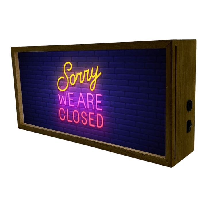 Light Box Sorry We Are Closed Neon Additional 2