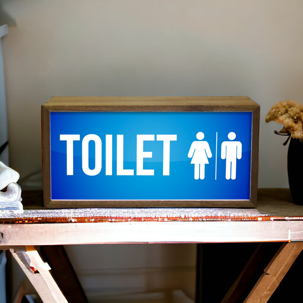 Light Box Toilet Men And  Women Sign