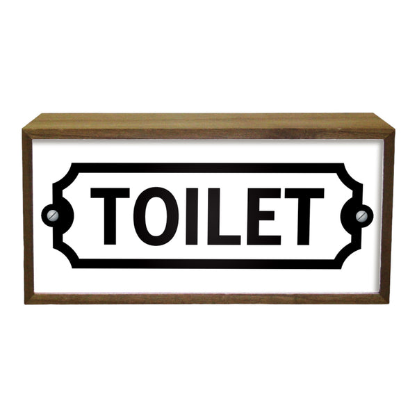 Light Box Toilet Sign