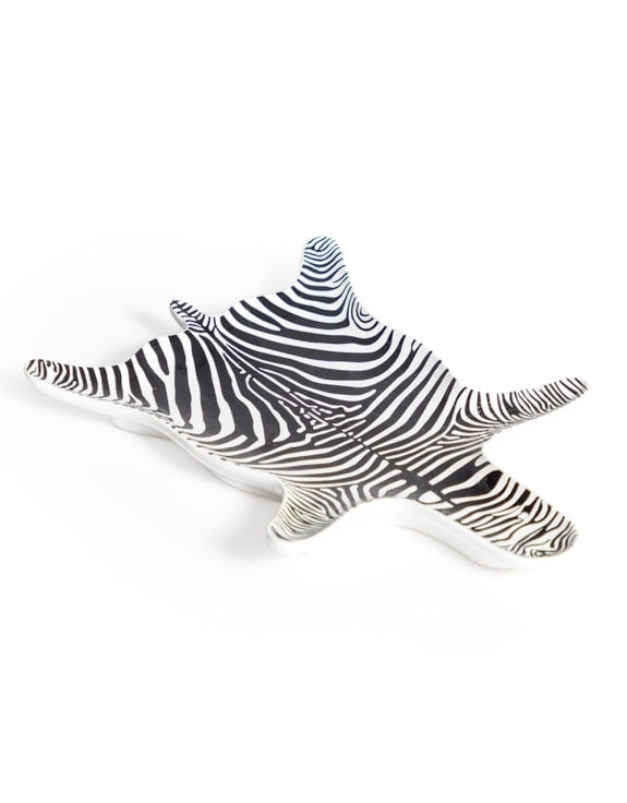 Ceramic Zebra Hide Pattern Trinket Plate (to be bought in qtys of 2) Additional 1