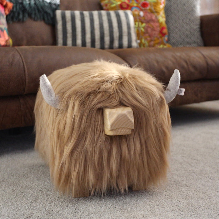 Butterscotch the Highland Cow Footstool Additional 3