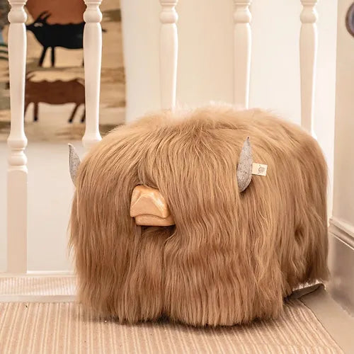 Butterscotch the Highland Cow Footstool Additional 2