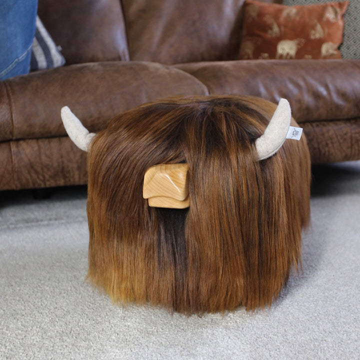 Chestnut the Highland Cow Footstool Additional 3