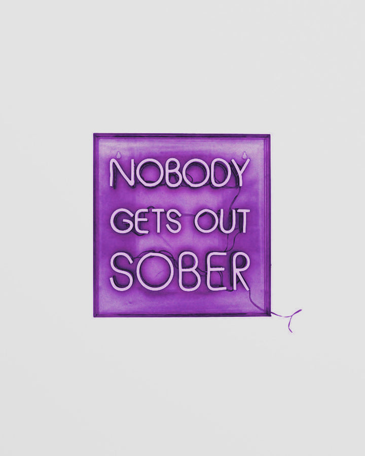 Nobody Gets Out Sober LED Neon Lightbox – The Ultimate Party Essential! Additional 2