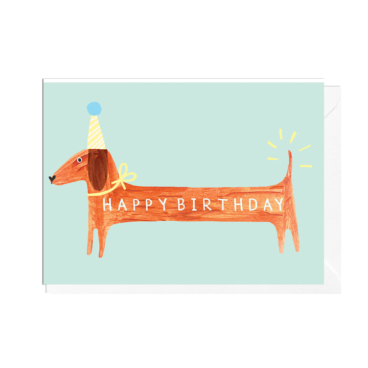 Birthday Sausage – Blue Greeting Card Additional 1