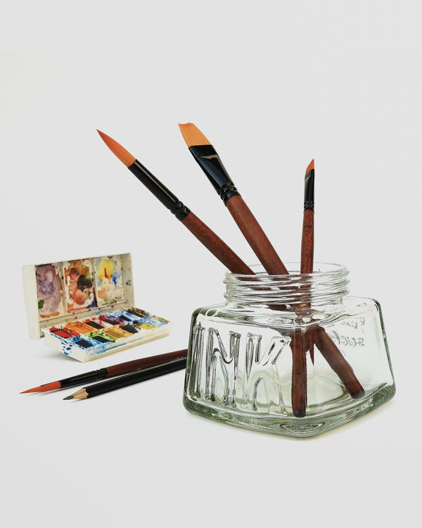 Classic Glass Pencil Pot