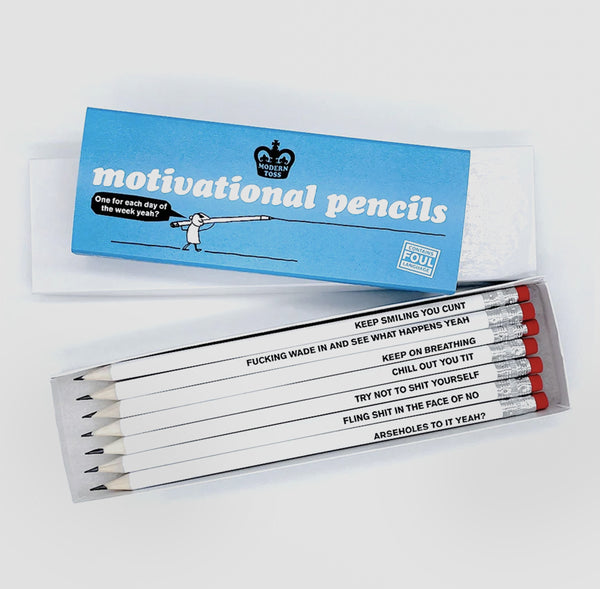 Modern Toss Motivational Pencil Set