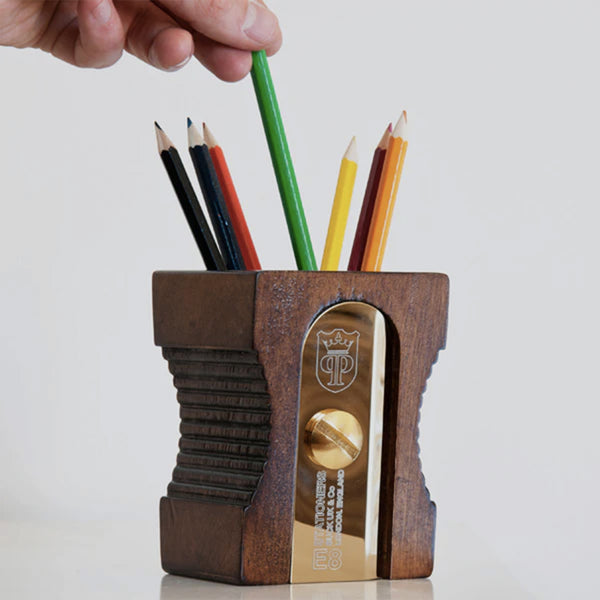 Suck UK Sharpener Desk Tidy - Dark Wood