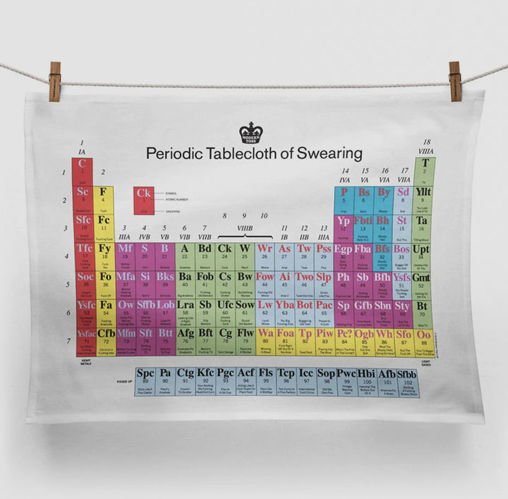 Sweary Periodic Table Tea Towel Additional 1