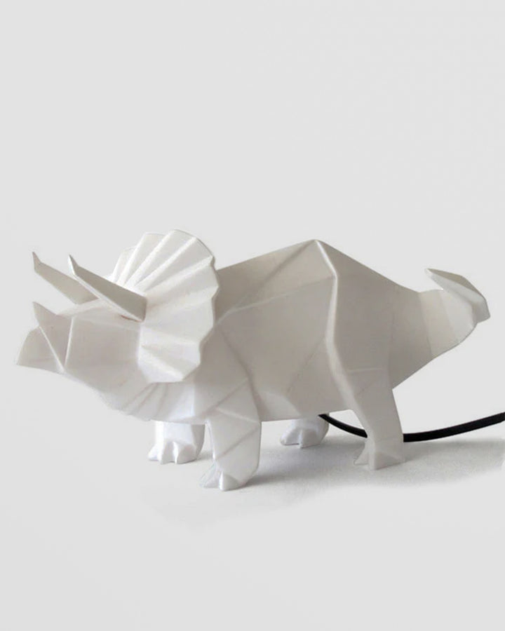 Triceratops White Dino Lamp Additional 2