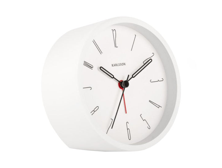 Alarm Clock Belle Numbers - White Additional 3