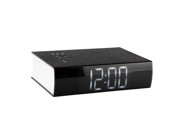 Alarm Clock Book LED - Black