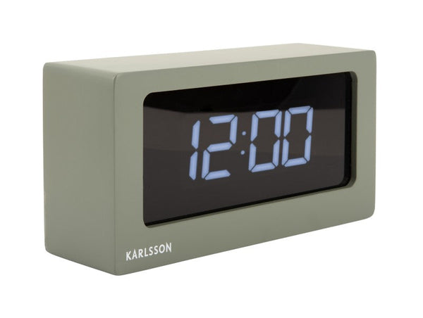 Alarm Clock Boxed LED - Warm grey