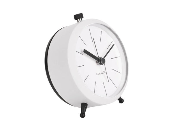 Alarm Clock Button - White