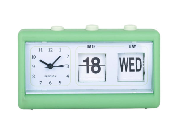 Alarm Clock Data Flip - Bright green