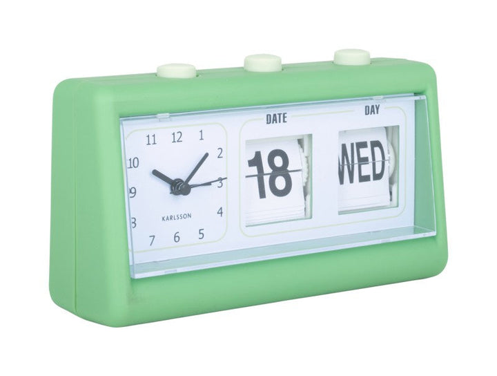 Karlsson Alarm Clock Data Flip - Bright green Additional 2
