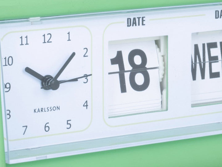 Karlsson Alarm Clock Data Flip - Bright green Additional 3