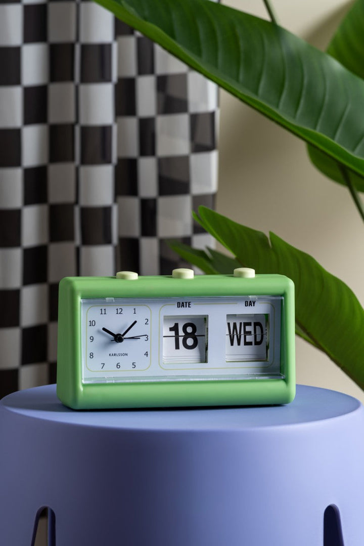 Karlsson Alarm Clock Data Flip - Bright green Additional 5
