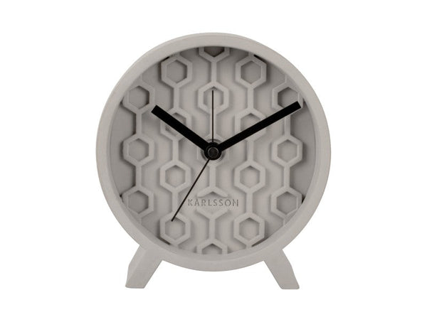 Alarm Clock Honeycomb - Grey