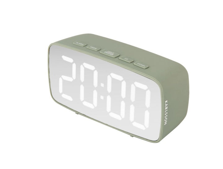 Alarm Clock Mirror LED Oval - Jungle green Additional 2