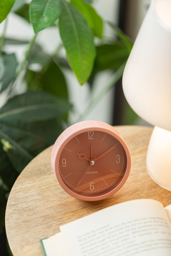 Alarm Clock Monocle - Blush red