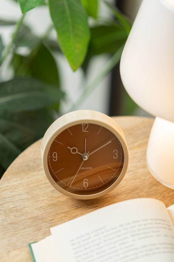 Alarm Clock Monocle - Caramel brown