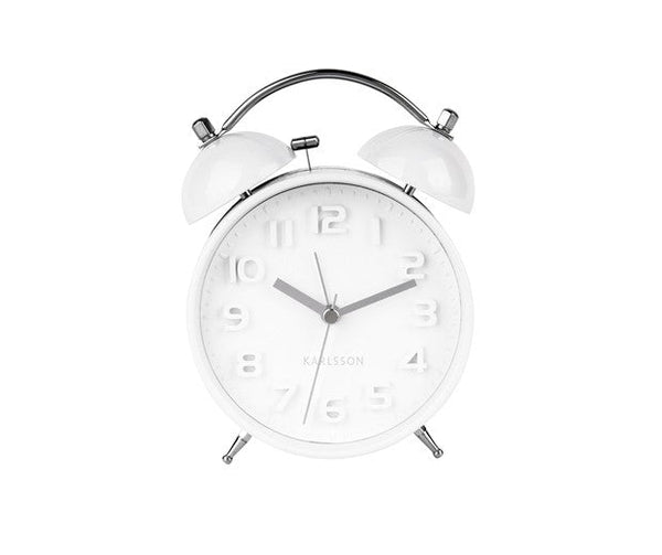 Alarm Clock Mr White - White