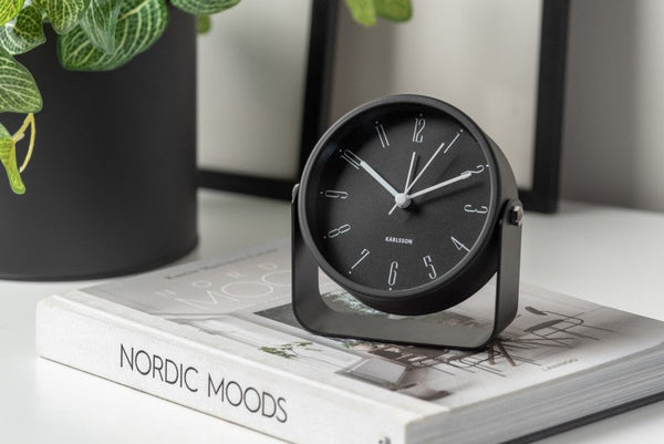 Alarm Clock Regal Numbers - Black