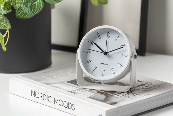 Alarm Clock Regal Numbers - White