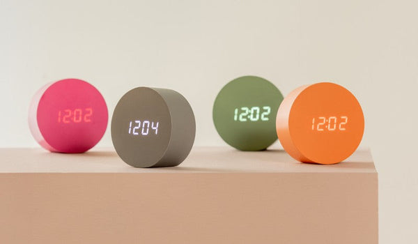 Alarm Clock Spry Round - Bright orange