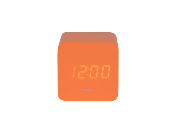 Alarm Clock Spry Square - Bright orange