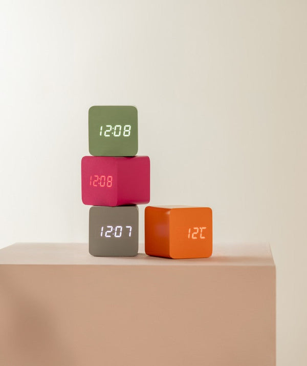 Alarm Clock Spry Square - Grayed jade