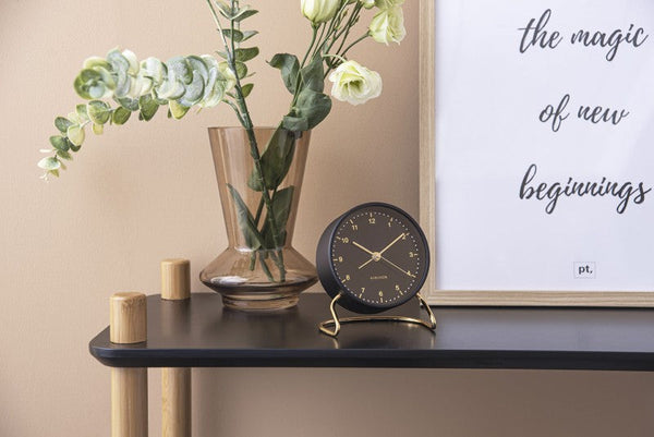 Alarm Clock Stylish Numbers - Black