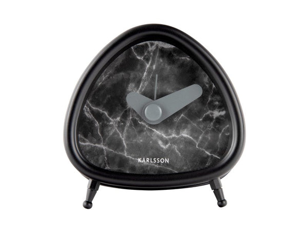 Alarm Clock Triangle Marble - Black